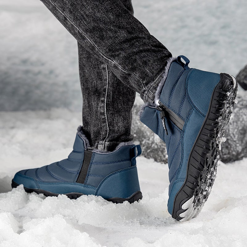 Plus Size High-Top Snow Boots New Outdoor Sports Leisure Hiking Boots Waterproof Non-Slip Warm Cotton Shoes - Image 3